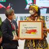 L'activiste camerounaise Cécile Ndjebet, lauréate du prix Wangari Maathai Forest Champions 2022.