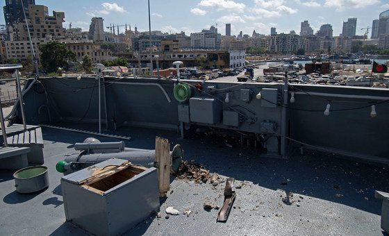 A Bangladesh Navy ship which is part of the UN peacekeeping force and which was in Beirut port at the time of the explosion was damaged. 