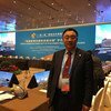 世界气象组织助理秘书长张文建２０１７年在北京参加首届“一带一路”高级别论坛。