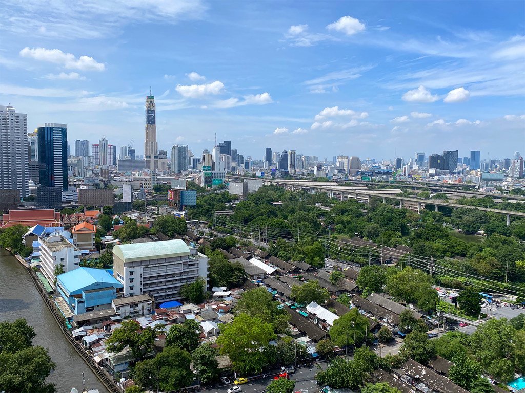  Une vue de la ville de Bangkok, la capitale de la Thaïlande.