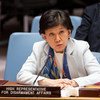 La Haute-Représentante des Nations Unies pour les affaires de désarmement, Izumi Nakamitsu, devant le Conseil de sécurité (photo d'archives).