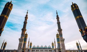 Al-Masjid an-Nabawi, known in English as The Prophet's Mosque, in the city of Medina in the Al Madinah Province of Saudi Arabia.