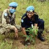 2021 UN Woman Police Officer of the Year, Superintendent Sangya Malla of Nepal, currently serving in the UN Organization Stabilization Mission in the Democratic Republic of the Congo (MONUSCO).