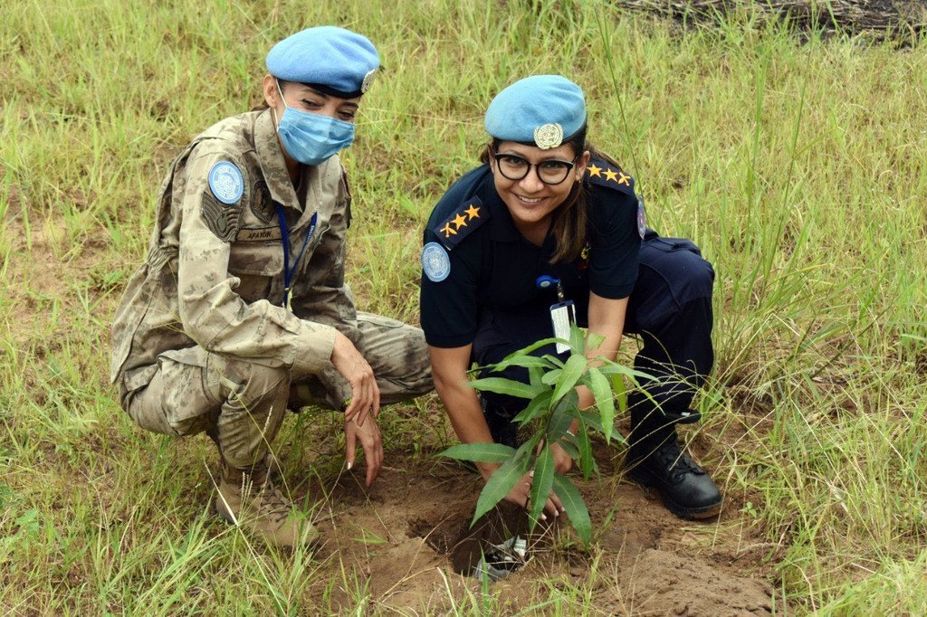 La superintendente Sangya Malla de Nepal, Premio a la mujer policía del año de la ONU, actualmente presta servicios en la Misión de Estabilización de la ONU en la República Democrática del Congo.