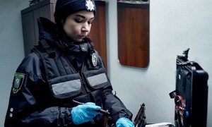 Анастасия Шмарко, инспектор отдела криминалистической поддержки следственного управления Национальной полиции Украины
