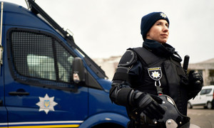 Оксана Мущинская, сотрудница батальона тактико-оперативного реагирования полиции Украины