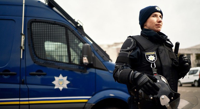 Оксана Мущинская, сотрудница батальона тактико-оперативного реагирования полиции Украины