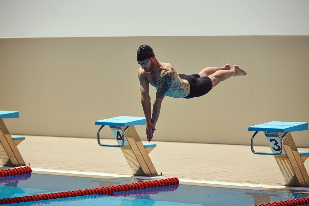 Brad Snyder, Paralímpico de Estados Unidos durante una competición.