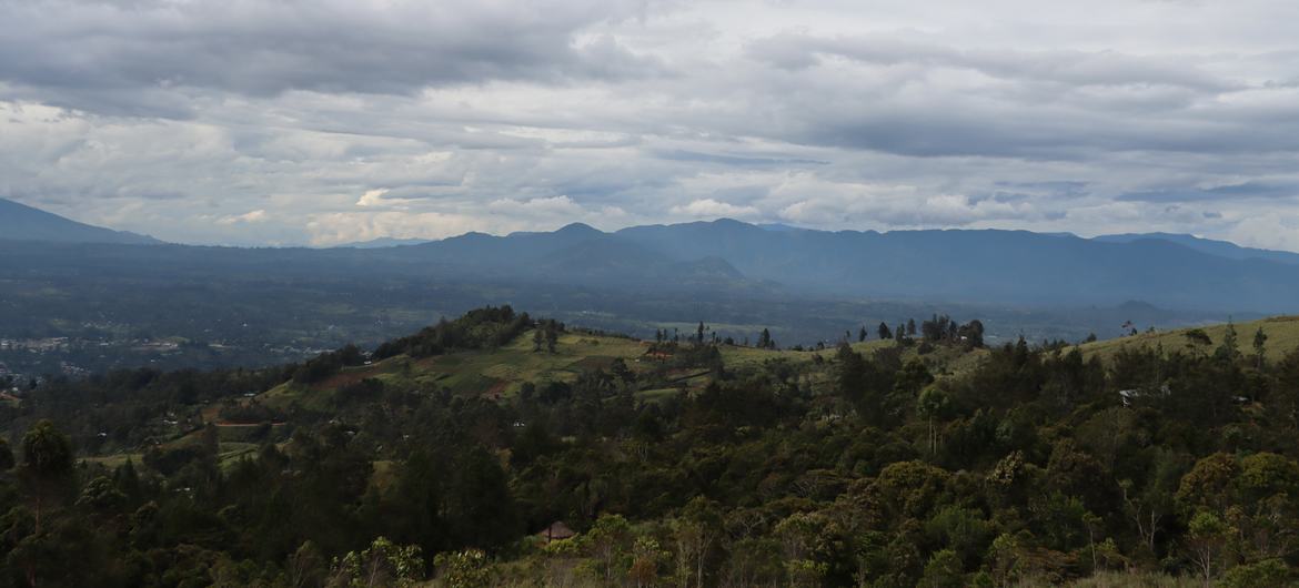 Región de las tierras altas de Papúa Nueva Guinea.