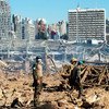 一支联黎部队指挥官后备队正在对2020年8月4日黎巴嫩贝鲁特港爆炸案的规模进行评估。