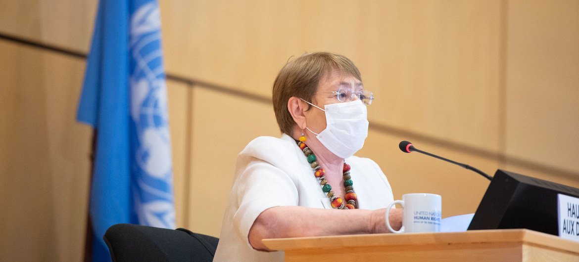 Michelle Bachelet, High Commissioner for Human Rights, participated in the discussion in the Human Rights Council (30 June 2020)