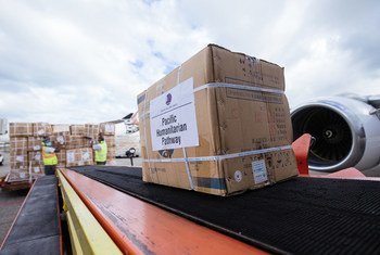 Medical supplies have been flown out of Fiji as part of the UN's response to the COVID-19 pandemic in the Pacific Ocean. 