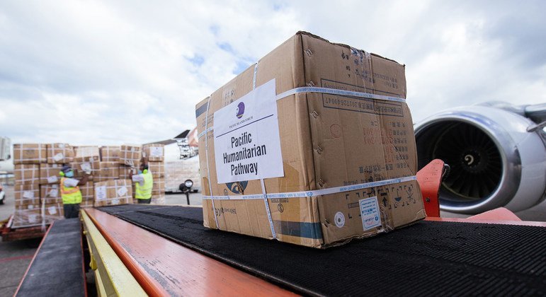 Medical supplies have been flown out of Fiji as part of the UN's response to the COVID-19 pandemic in the Pacific Ocean. 
