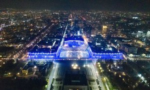 2019年11月，作为联合国儿童基金会活动的一部分，吉尔吉斯斯坦比什凯克的一座历史建筑被点亮