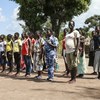 فريق مشترك من حماية الطفل في جنوب السودان يتفقد موقع تابع لقوات الحركة الشعبية لتحرير السودان المعارضة