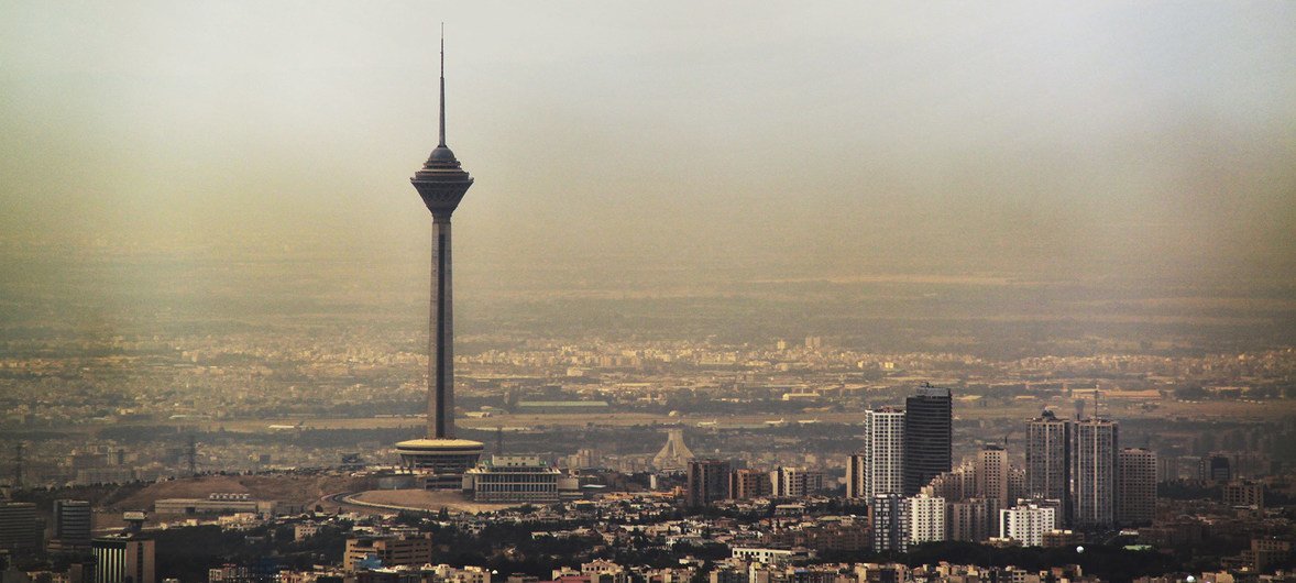 Вид на Тегеран, столицу Ирана