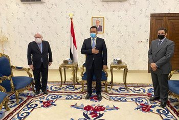 المبعوث الأممي إلى اليمن مارتن غريفيثس، يلتقي مسؤولي الحكومة اليمنية في عدن. 7 كانون الثاني/يناير 2021