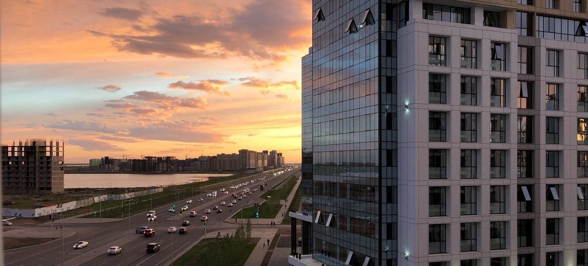 A view of Astana in Kazakhstan.