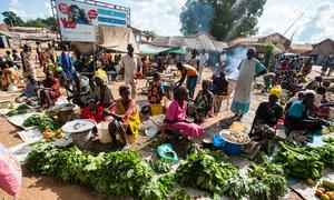A local market in South Sudan.