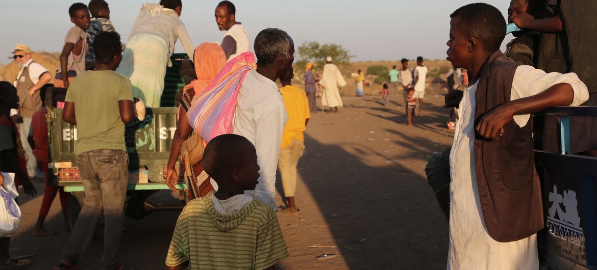 Refugees fleeing violence in Tigray, Ethiopia.
