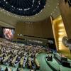 La salle de l'Assemblée générale des Nations Unies.