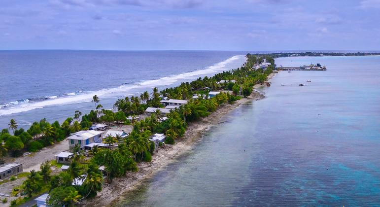 Climate change threatens lives, livelihoods and the very existence of some Pacific island countries like Tuvalu.