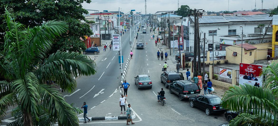 尼日利亚最大的城市拉各斯。