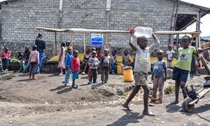 Displaced children in North Kivu, Democratic Republic of the Congo.