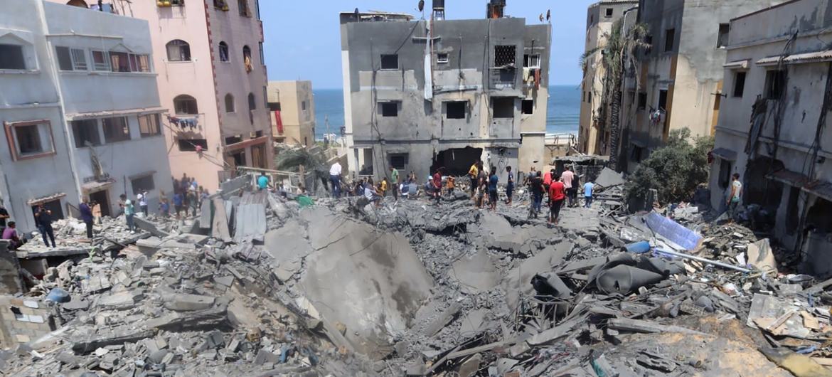 Генсек ООН: «Разрушены или повреждены сотни зданий, в результате чего тысячи палестинцев остались без крова».