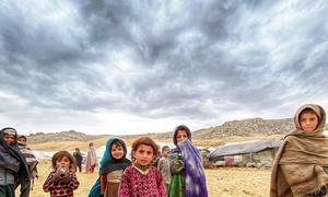 Internally displaced children in Kandahar Province, Afghanistan.