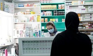 A pharmacy at Fasham Urban Comprehensive Health Centre, Shemiranat District Tehran, Iran.