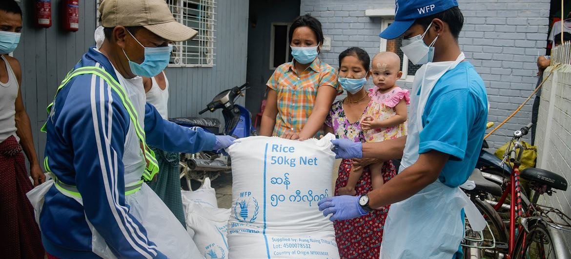 WFP have launched an urban food response, targeting two million people in Yangon and Mandalay, Myanmar’s two biggest cities.