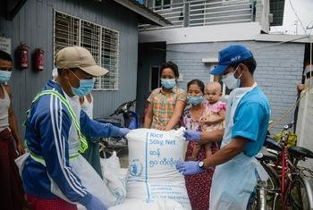 粮食计划署发起了一项城市食品应对行动，目标是缅甸最大的两个城市仰光和曼德勒的200万人。