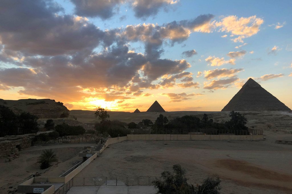 埃及吉萨金字塔。