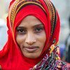 Une femme déplacée vivant dans le camp d'Al Rabat près d'Aden, au Yémen. Le Yémen, l'un des pays où le Programme alimentaire mondial (PAM) s'efforce d'autonomiser les femmes.: 