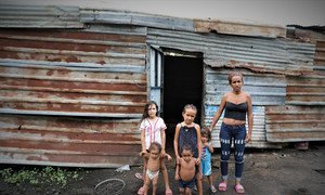 Dioximar Guevara vit avec ses cinq enfants à San Felix, un bidonville de Puerto Ordaz, la principale ville de Bolívar, au Venezuela, où la pauvreté est profonde.