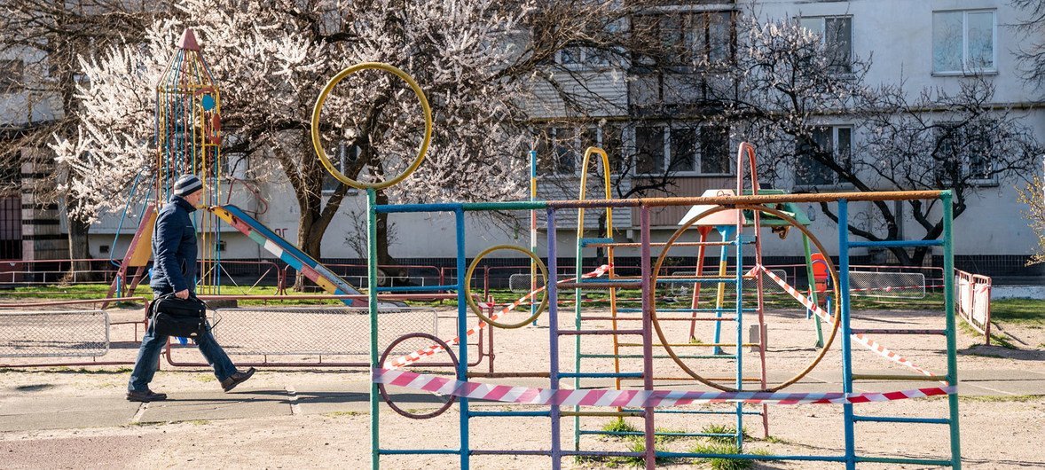 Parques continuam fechados em Kiev, na Ucrânia