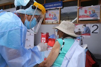 Older adults started to receive COVID-19 vaccines in Lima, Peru at the end of March 2021.