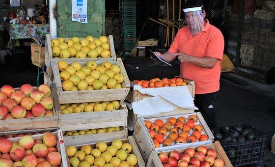 Mercado de Lo Valledor, no Chile, um dos setores afetados pela pandemia