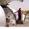 世界粮食计划署的一架人道主义航班飞抵布基纳法索，送来近16吨的个人防护用品与抗疫物资。