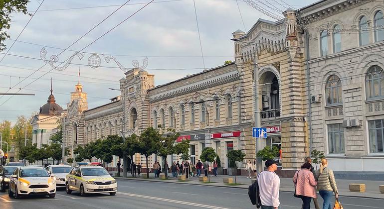 Chisinau, the capital city of Moldova.