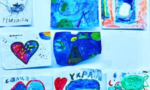 Рисунки детей из семей беженцев в MoldExpo