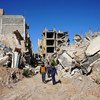 Разрушения, оставленные войной в Бенгази, Ливия.  