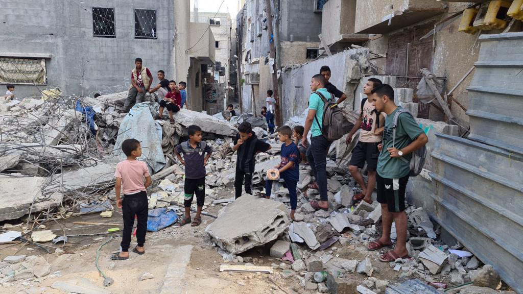 Des enfants à Gaza le 8 août 2022.