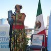 La cantante mexicoestadounidense Lila Downs apoya los Objetivos de Desarrollo Sostenible.