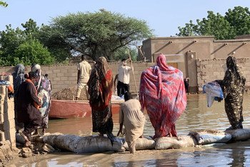 Les ruelles inondées du village de Wad-Mukhtar, au Soudan (archives 2020)