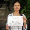 Nurjan Talibova, a 17-year-old programmer from Tajikistan, is hoping that more girls will enter the STEM field.