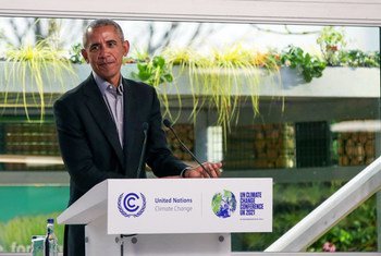 El ex presidente de Estados Unidos, Barack Obama, se dirige a la Conferencia sobre el Clima COP26 en Glasgow (Escocia) y anima a los delegados a afrontar el reto de la crisis climática.