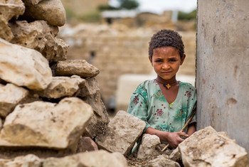 Un enfant au Tigré, en Éthiopie. 1,3 million d'enfants de cette région en conflit depuis trois mois ne sont pas retournés à l’école, selon l'UNICEF