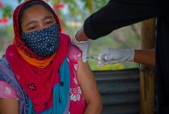 印度科希马的社区正在接种新冠疫苗。